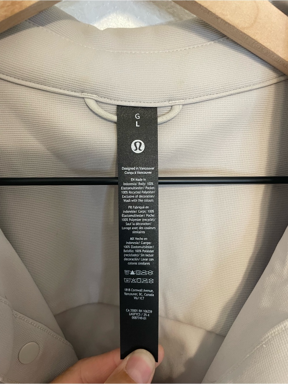 Lululemon Men’s Sojourn Shacket Size L Light Gray - Picture 3 of 7